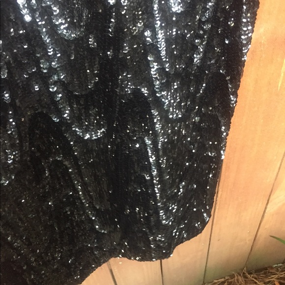 Vintage Swee Lo 1980’s Black Sequin Dress Sequined - Picture 5 of 12